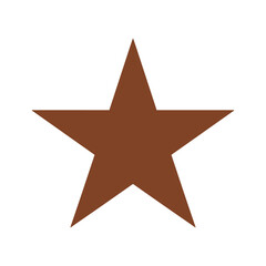 Obraz premium Brown Star Icon