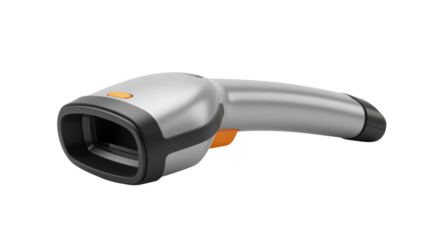 Barcode scanner isolated on transparent background