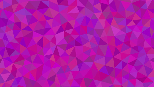 Abstract geometric background with vibrant shades of purple and pink triangles - Powered by Adobe