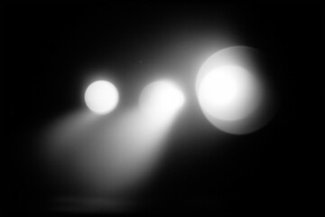 Abstract Bokeh Lights on Black Background