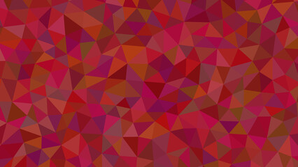 Abstract geometric background with varying shades of red and purple triangles