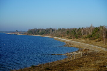 Ufer eines neuen Sees in Brandenburg