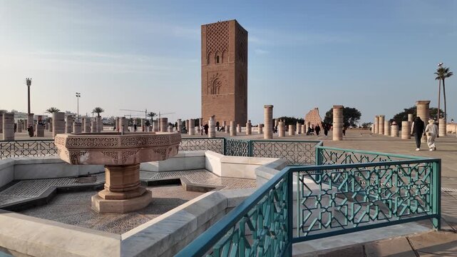 Hassan Tower and Mausoleum of Mohammed V in Rabat, Morocco &ndash; October 1,2025