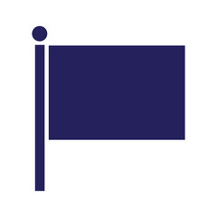 Obraz premium Navy Blue Flag Icon