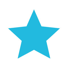 Obraz premium Blue Star Vector Illustration