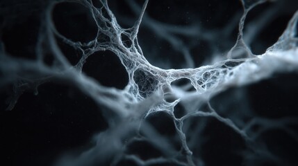 Mycelial Network. Organic Complex Biologic Mycelium. Abstract Network Structure.