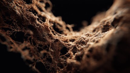 Mycelial Network. Organic Complex Biologic Mycelium. Abstract Network Structure.