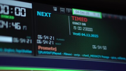 TV Broadcast Automation Software, Close Up