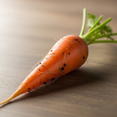 carrot on wooden background
