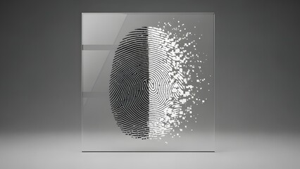 Abstract brain with half of it disintegrating into particles representing mental health issues.