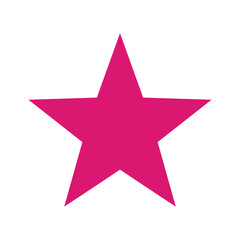 Obraz premium Pink Star Icon