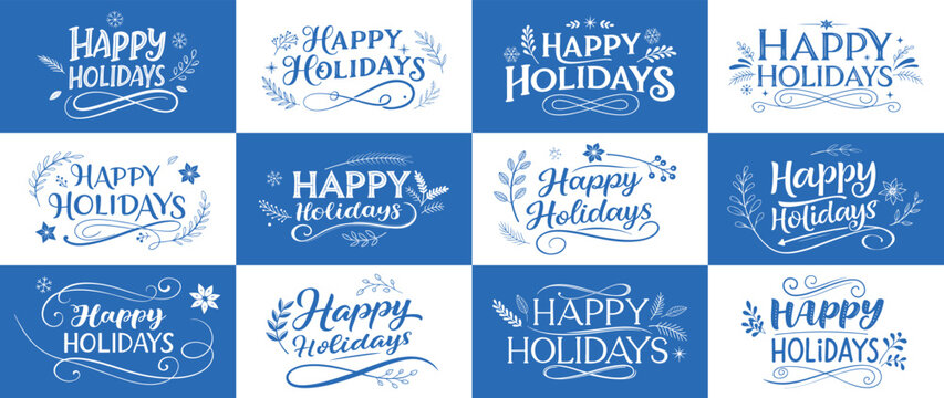 A set of vibrant valentine s day greeting card templates featuring hearts and text on transparent background.