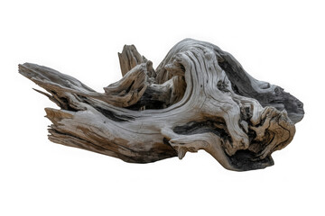 Driftwood isolated on a transparent background