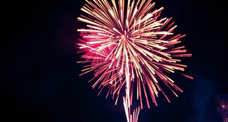 Spectacular Fireworks Display at Night Colorful Explosions, Festive, Light Show, Pyrotechnics, Celebration