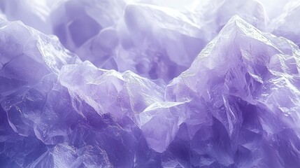 Obraz premium Amethyst-hued, textured, abstract crystal formations