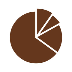 Brown Pie Chart Illustration