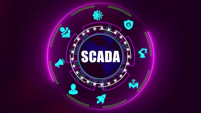 SCADA Industrial Automation and Control System with Cyber Physical HUD Interface