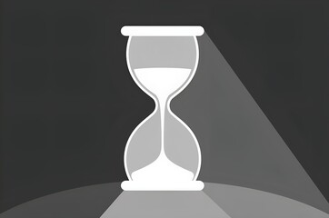 Hourglass Illustration Symbolizing Time Passing