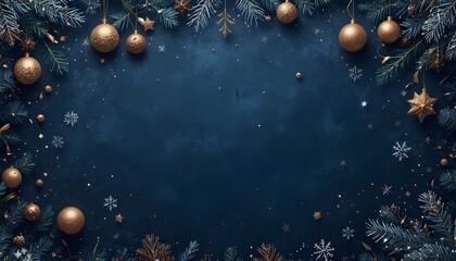 Dark Festive Greeting Card Template With Subtle Holiday Accents