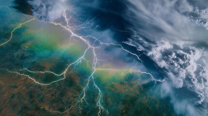 Weather radar screen showing intense storm cells and precipitation gradients, highlighting severe weather tracking and emergency forecasting technology. cinematic color correction, natural uneven