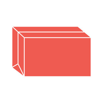 Red Box Icon Illustration