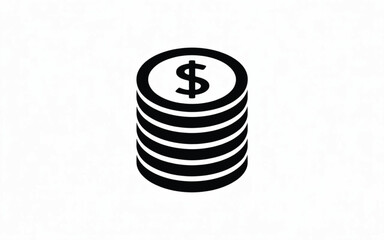 dollar sign on a white background