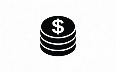 dollar sign on a white background