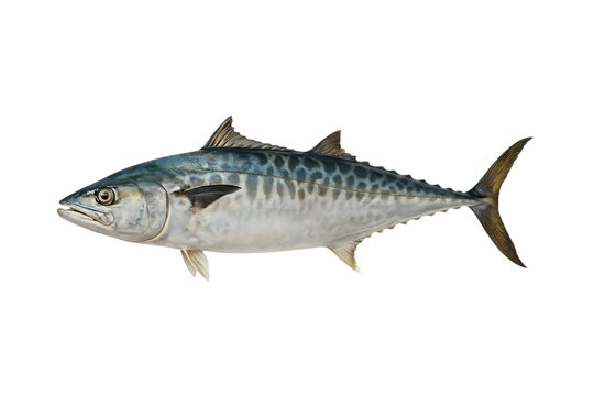 Fresh King Fish Whole Seafood Realistic Marine Animal Isolated on a Transparent Background
