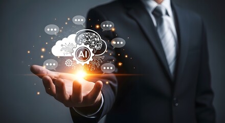 Artificial intelligence ai cloud computing technology business innovation future trends concept