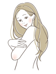 肌が綺麗な女性