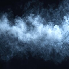 Light blue smoke plumes against dark background