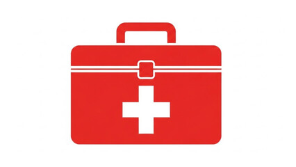 Obraz premium First aid kit illustration on white background