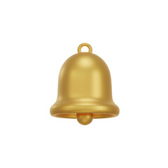 Golden Bell with Clapper and Loop.