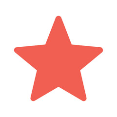Red Star Icon Vector
