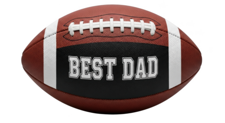 American football with best dad text on black background sport game