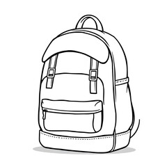 Back to School Backpack Vector Illustration