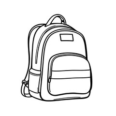 School Backpack School Supplies Vector