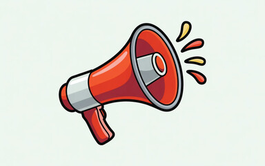 megaphone announcement message