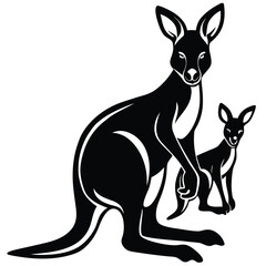 kangaroo vector illustration