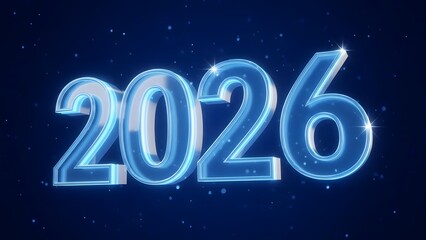 Future Year 2026 Glowing Design