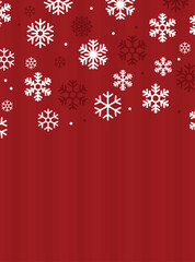 Red Snowflakes Winter Vertical Background for Christmas
