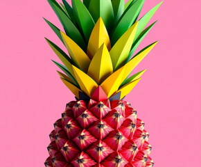 Pineapple with flowers