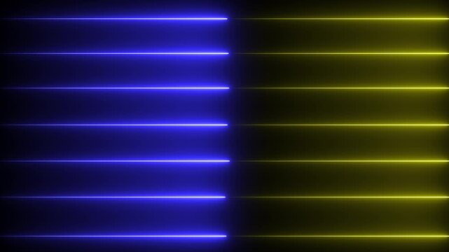 Abstract glowing two color neon lights blinking lines moving animation. technology line animation glowing futuristic data line animation.