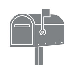Obraz premium Grey Mailbox Vector Illustration