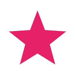 Obraz premium Pink Star Icon