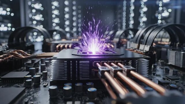 Bitcoin Mining Operation with High-Performance Computing Hardware in a Data Center Environment Viewed from a Low Angle