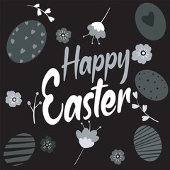 vector illustration of a happy Easter