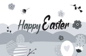 vector illustration of a happy Easter