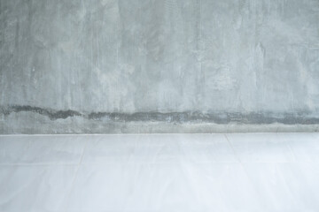 concrete wall with concrete floor
