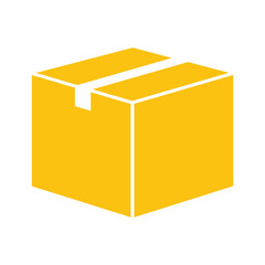 Fototapeta premium Yellow Box Icon